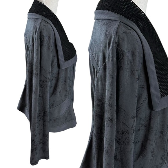 Vintage Y2K Deca Paris Fishnet Full Zip Jacket a WhimsyGoth Punk 12 Large Artsy - Picture 6 of 14